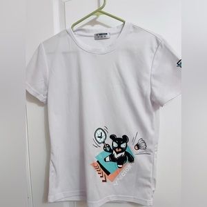 Victor white badminton shirt (unisex)